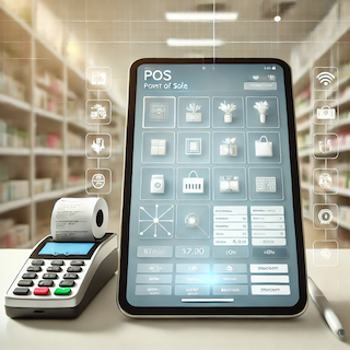 Modern POS application interface.